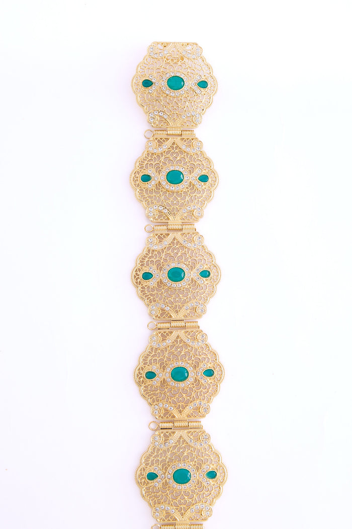 Ahri Gold/Teal Belt