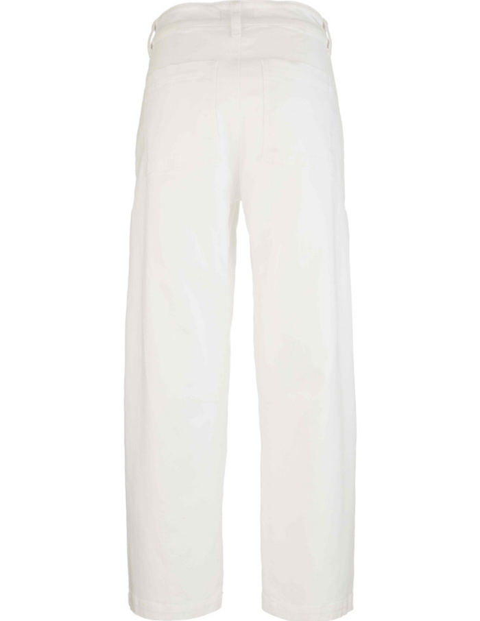 Ashton Wide Leg Barrel- Optic White