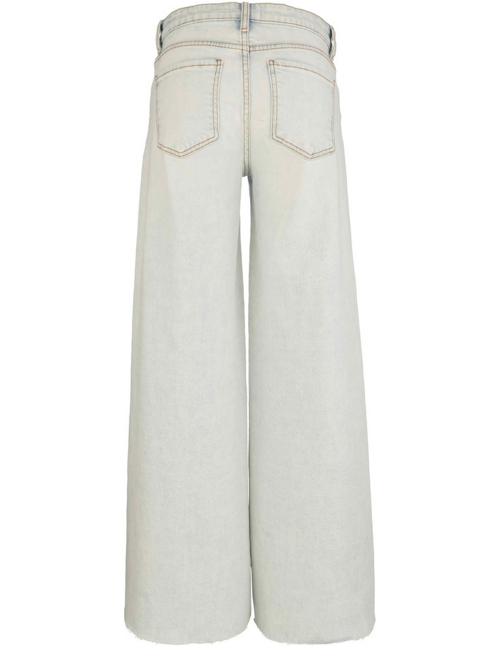 Blake High Rise Super Wide Leg- Raw Hem- Sensual