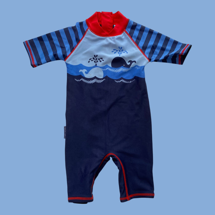 Blue Jojo Maman One piece, 12-18m