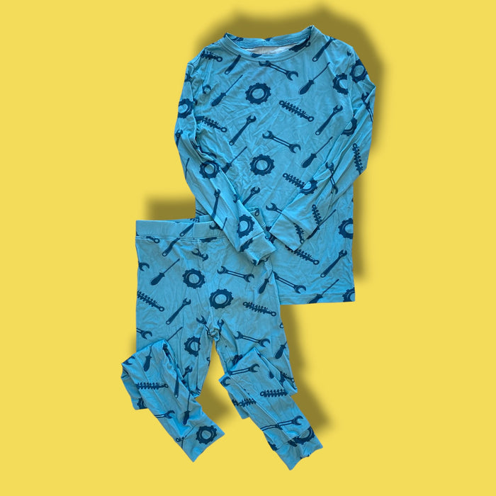 Blue Pip & Phee 2 piece set, Bamboo, 4Y