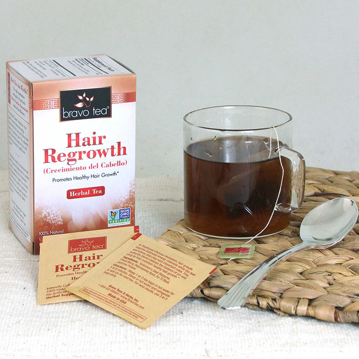 Bravo Hair Regrowth Tea – Herbal Blend for Hair & Scalp Health (20 Bags) - Yado African & Caribbean Market