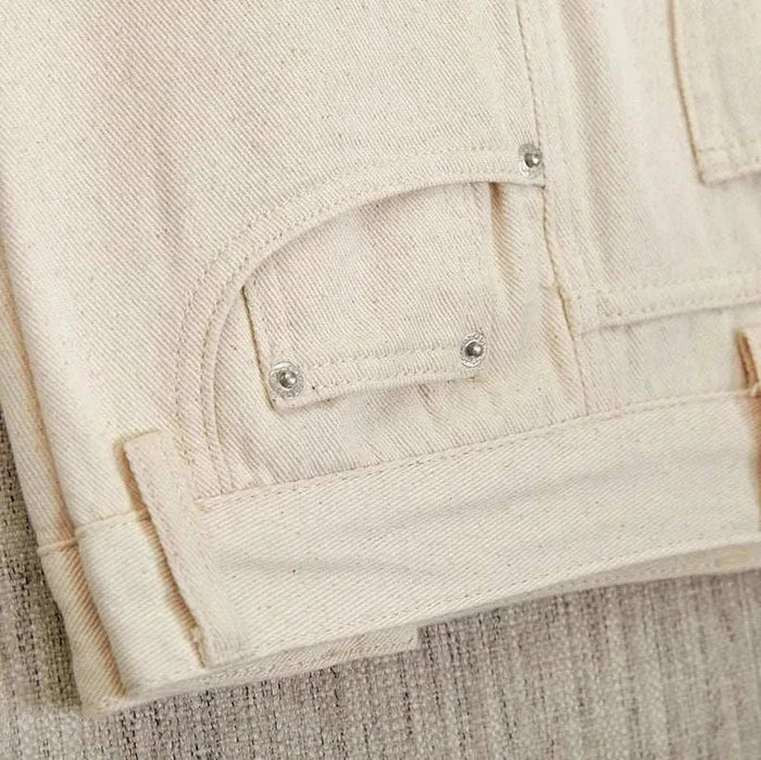 British pure cotton old money pants - AntoniosClothing - Beige