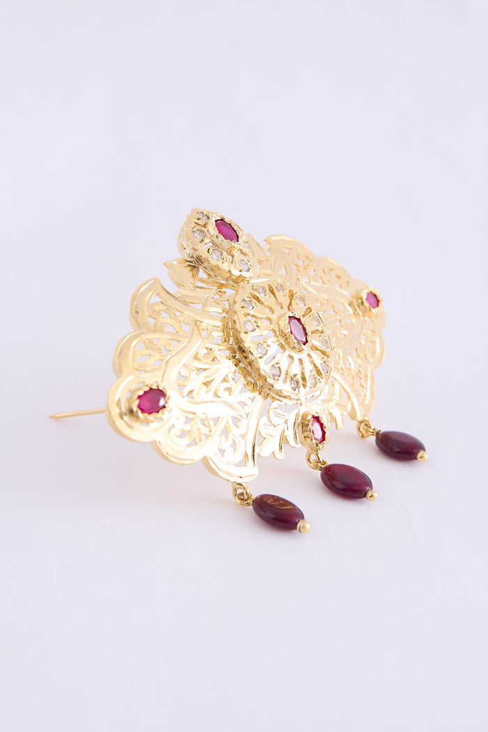Broch Lim Gold/Bordeaux