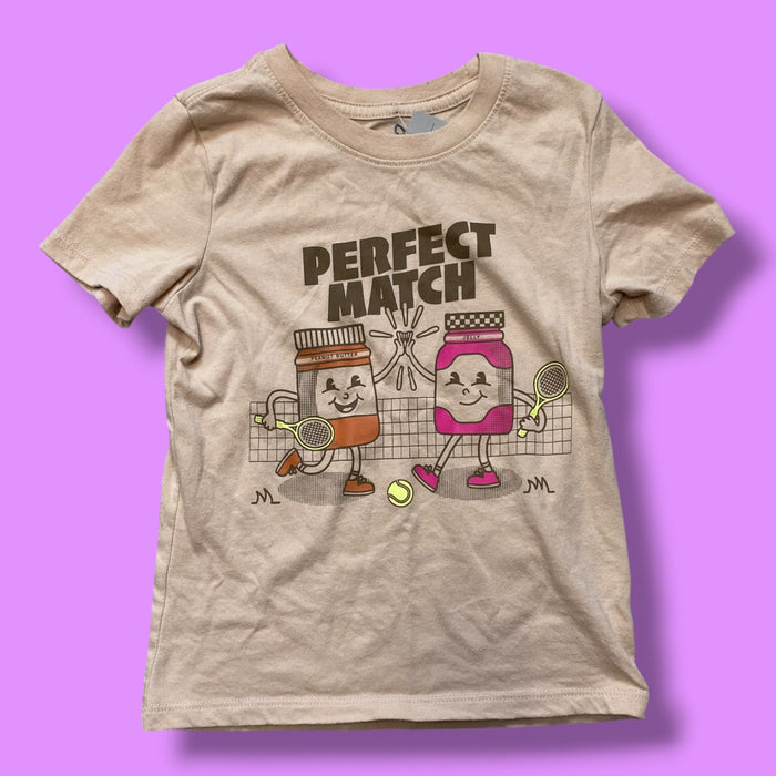 brown Cat & Jack perfect match tee, 4Y