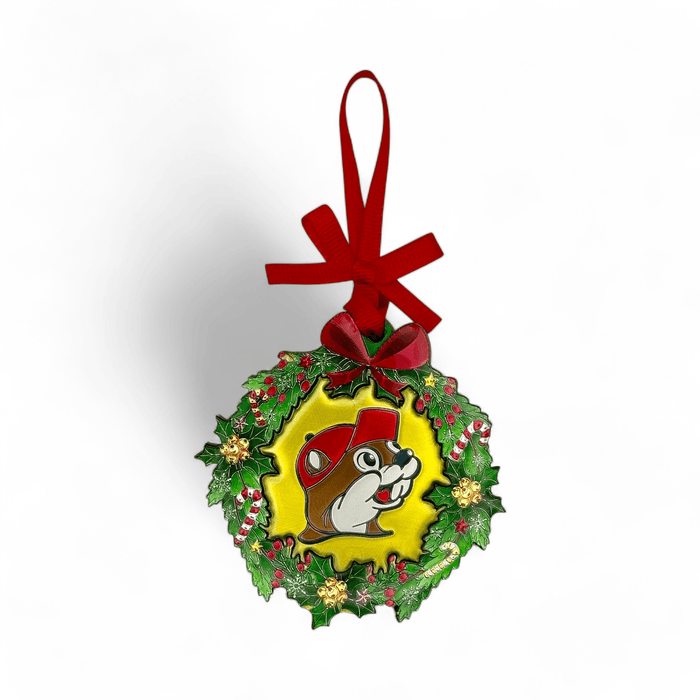 Buc-ee’s Christmas Wreath Foil Ornament
