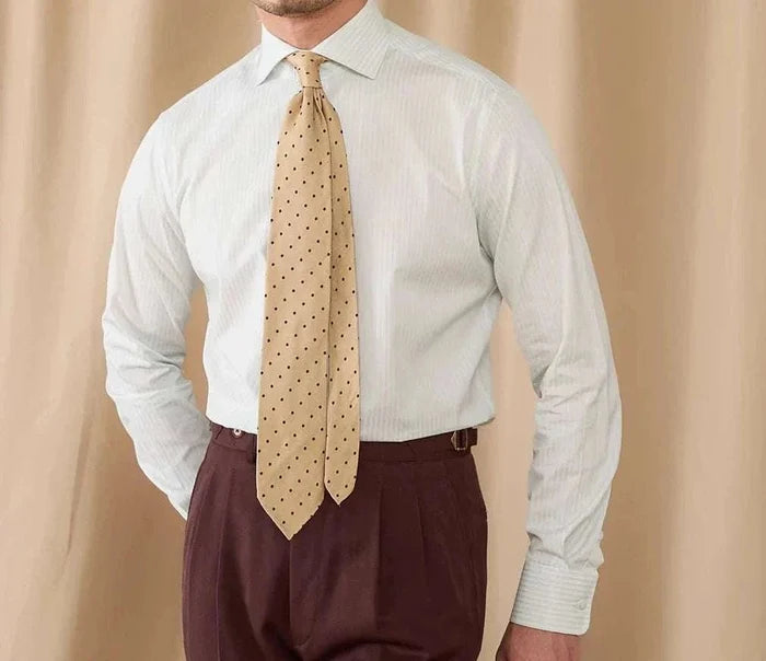 Business slim fit long sleeve premium shirt - AntoniosClothing - Green
