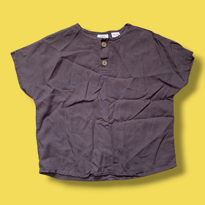 charcoal Zara light weight tee, 3-4Y