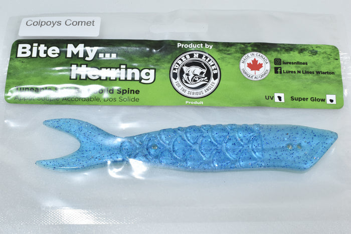 bite my herring artificial salmon trout cut bait