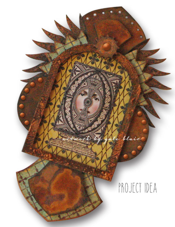 Curious Medallion No.1 - paperwhimsy