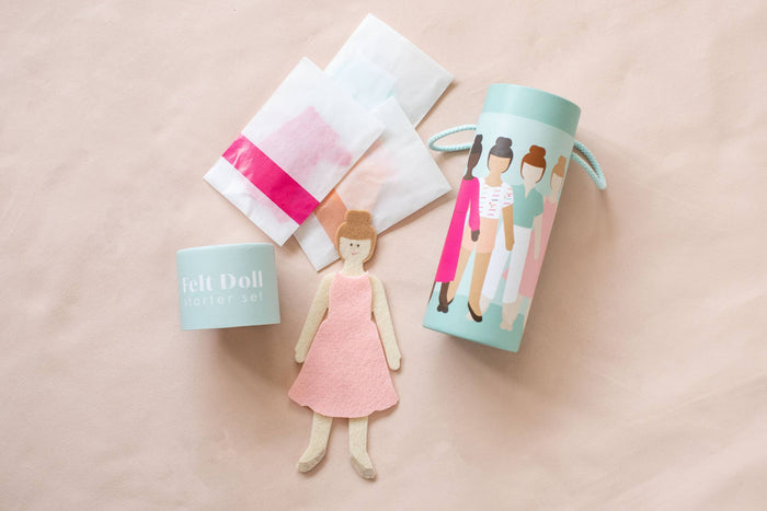 Felt Doll - Starter Girl in Honey