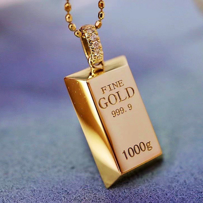 Gold Bar Choker Necklace