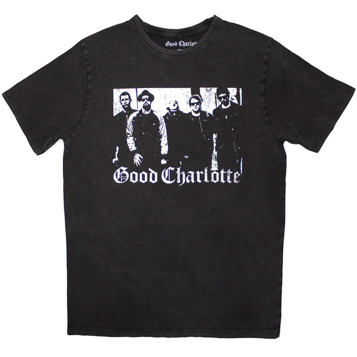Good Charlotte Unisex Stone Wash T-Shirt: Band Photo