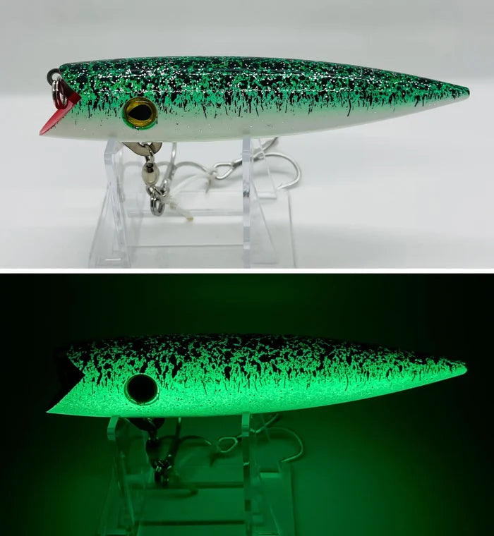 Green splatterback gator bait tackle salmon trout trolling plug j-plug