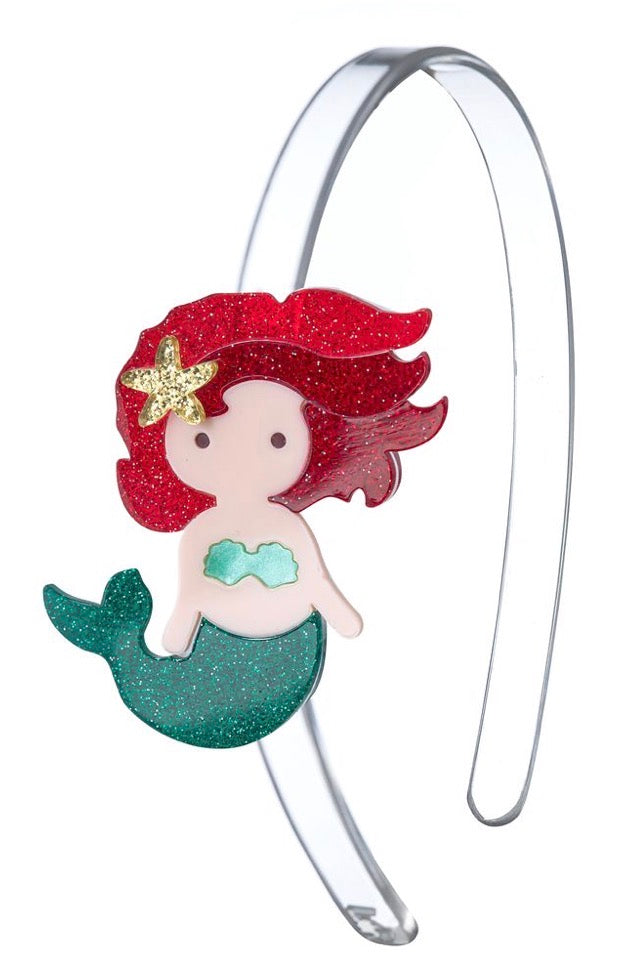 Headband - Mermaid - Glitter Red