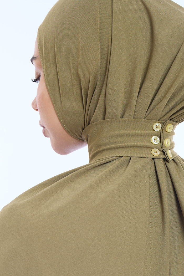 Instant Hijab Premium I Olive Brown