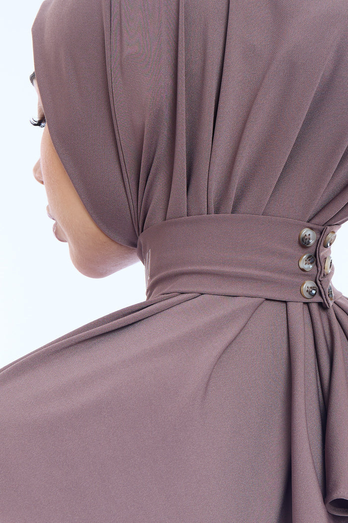 Instant Hijab Premium II Cocoa Brown