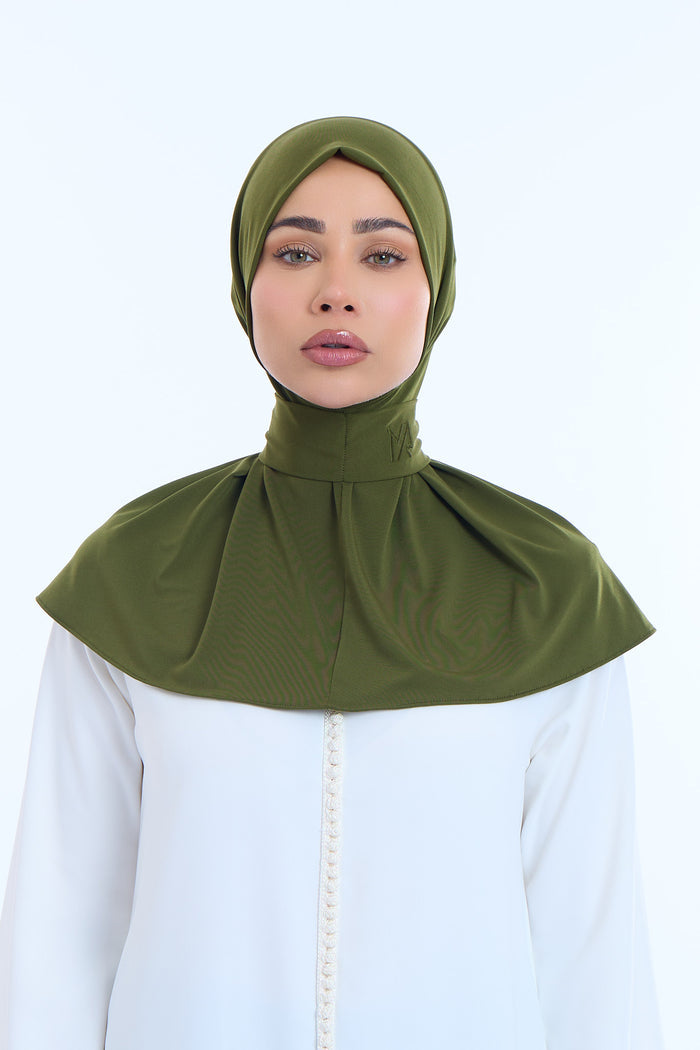 Instant Hijab Premium II Dark Olive