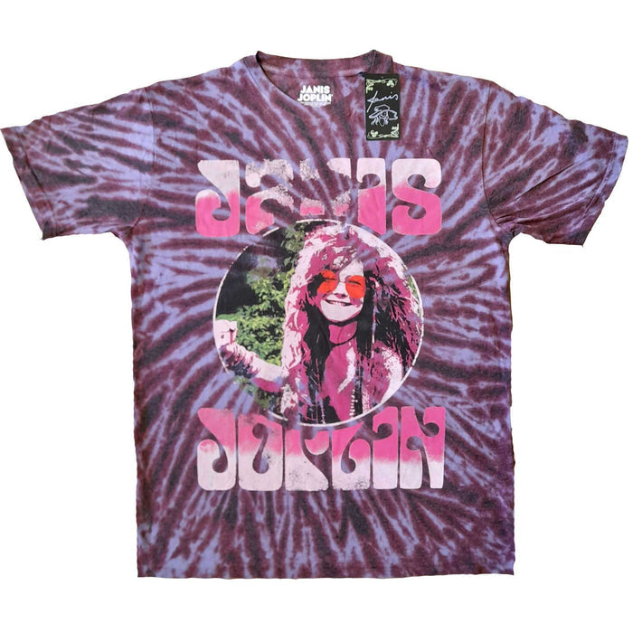 Janis Joplin Unisex Eco T-shirt - PINK SHADES Rock Off