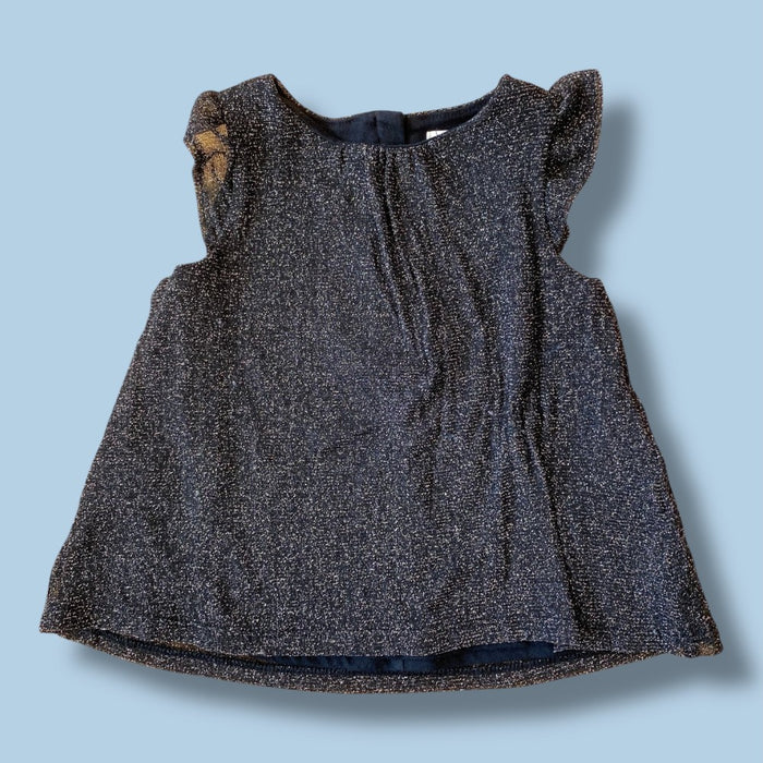 Joe Fresh Black Sparkly Dress 3-6m