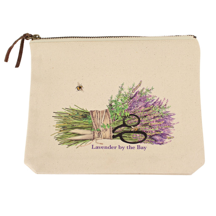 Lavender By The Bay Canvas Zipper Pouch