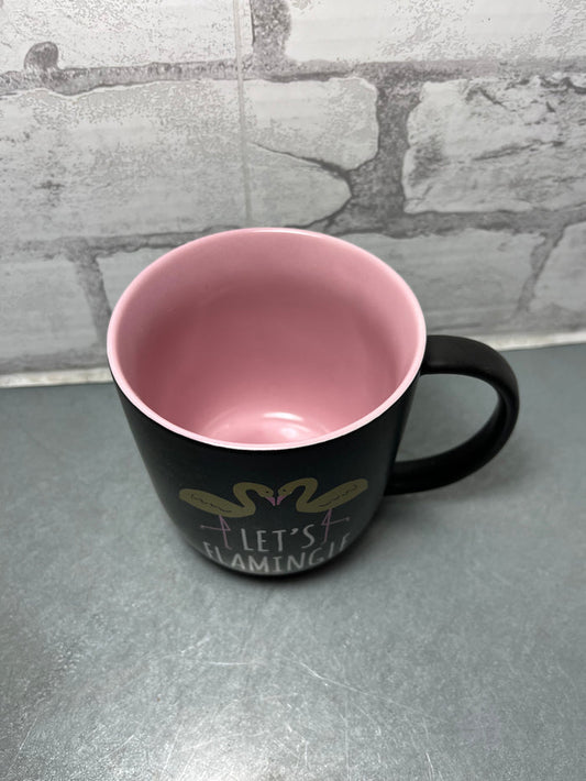 "Let's Flamingle" Mug