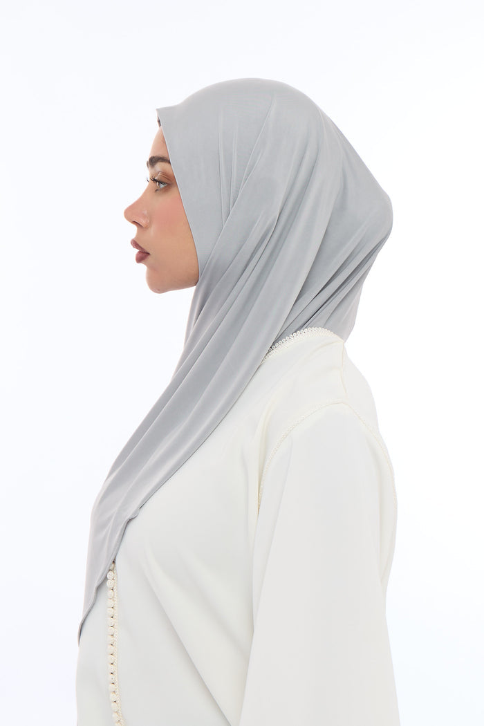 Liquid Jersey Hijab Min - Soft Mocha Grey