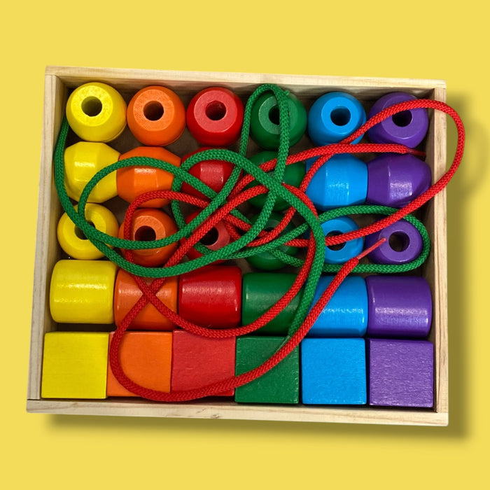 Melissa & Doug wooden lacing kit