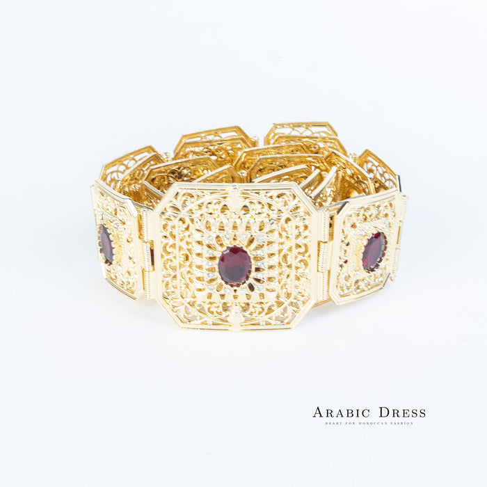 Micha Gold/Bordeaux Belt