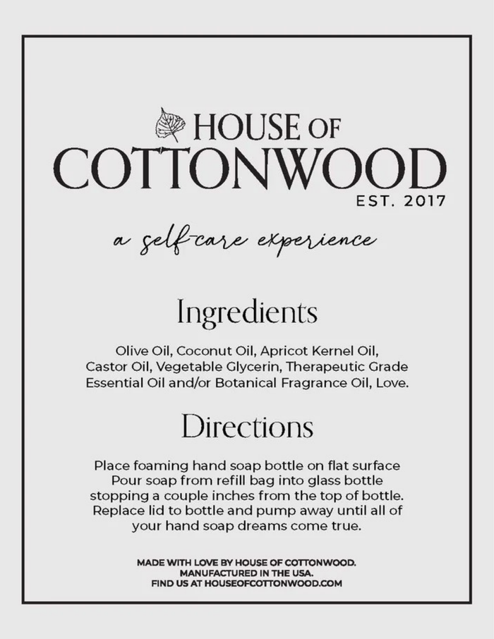 Moonflower 16oz Foaming Hand Soap Refill