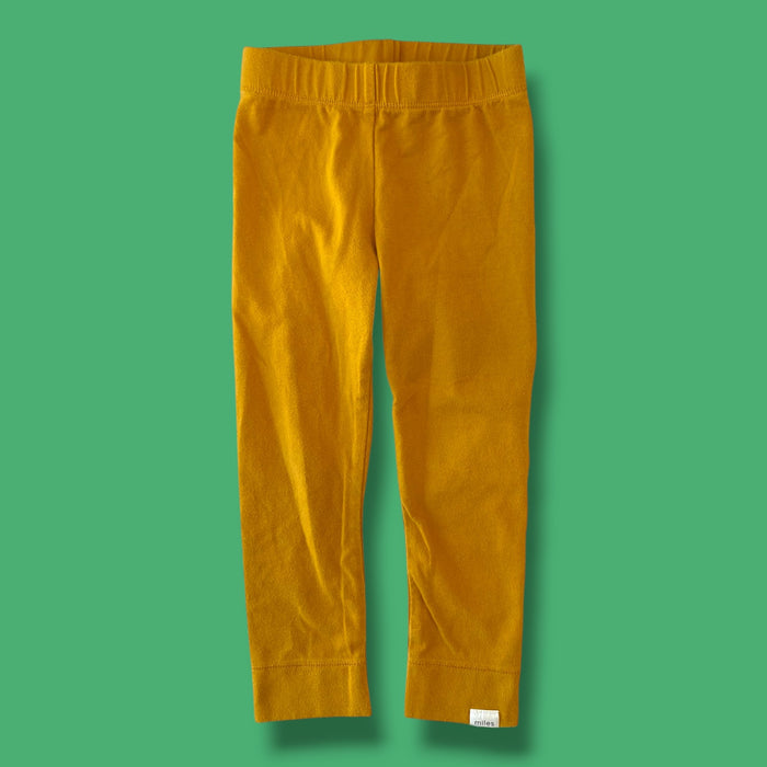 Mustard Yellow Miles The Label Legging, 3Y