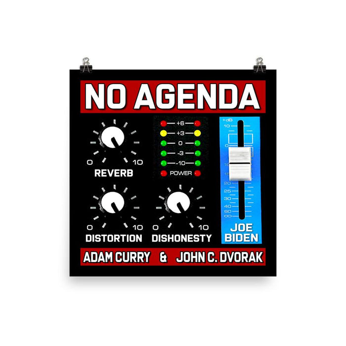NO AGENDA 1212 - cover art poster print