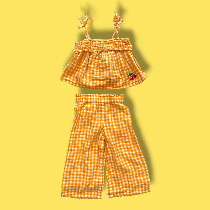 orange OLD NAVY 2 piece set, 3y