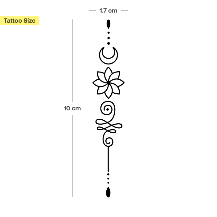 Ornamente mit Unalome