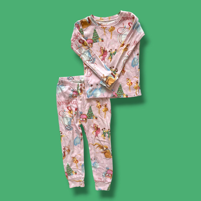 Pink Books to Bed 2 piece PJS, 3Y