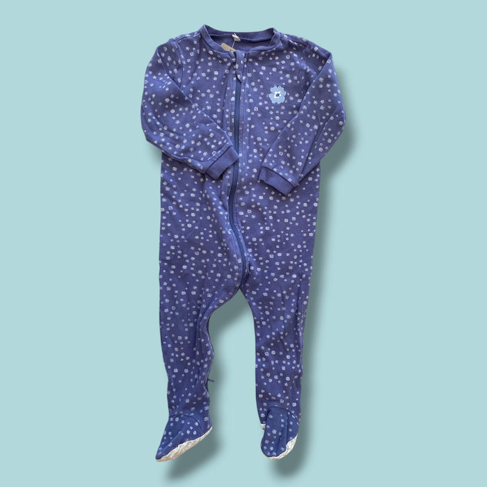 purple Pekkle footed sleeper, 18m