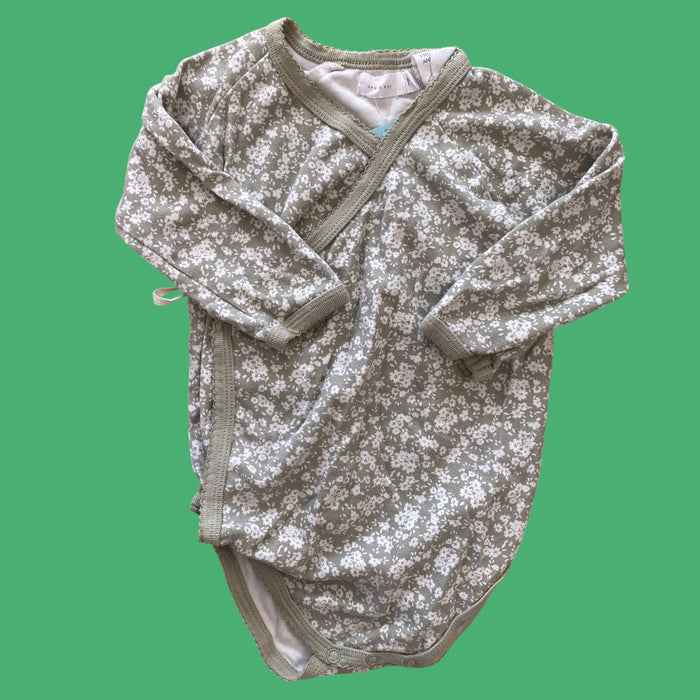 sage Jamie Kay floral wrap bodysuit, 2Y