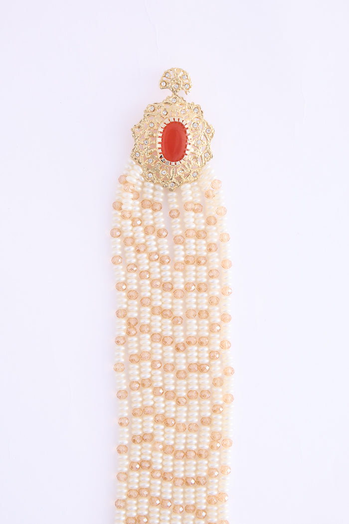 shoulder Necklace Brokenwhite