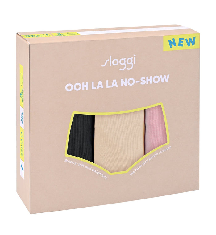 sloggi OOH LA LA NO-SHOW HIPSTER - 3 PACK - MULTIPLE COLOURS 1