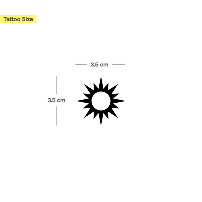 Sternensonne Tattoo