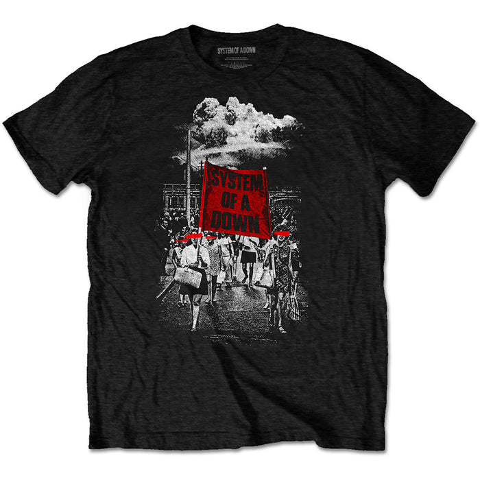 System of a Down Unisex T-shirt - Banner Marches Rock Off