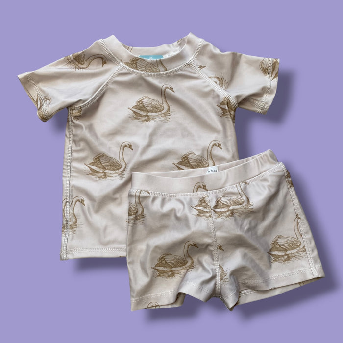 Tan Kate Quinn 2 piece set, 12-18m