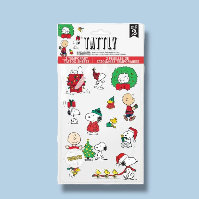TATTLY Peanuts Holiday Tattoos