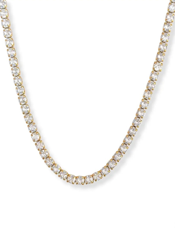 Tennis Necklace 3mm Waterproof