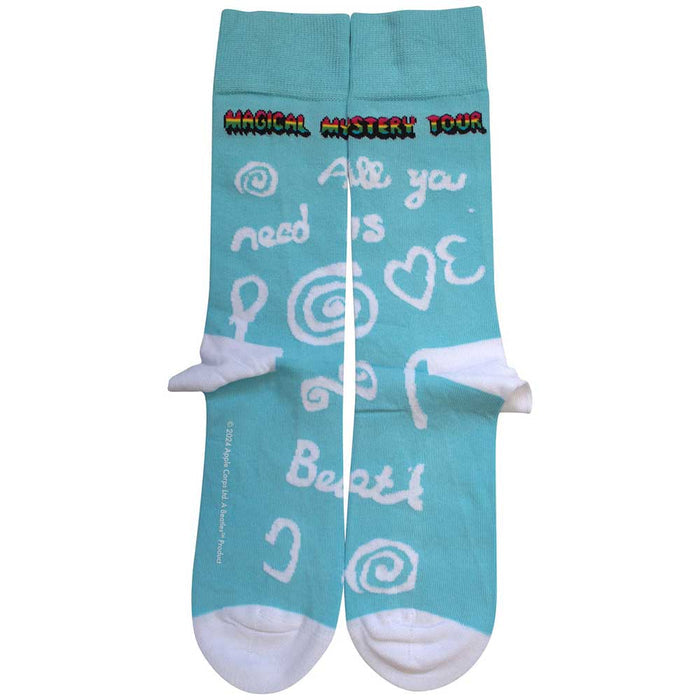 The Beatles Unisex Ankle Socks - All You Need Is Love (SIZE 7 - 11) Rock Off