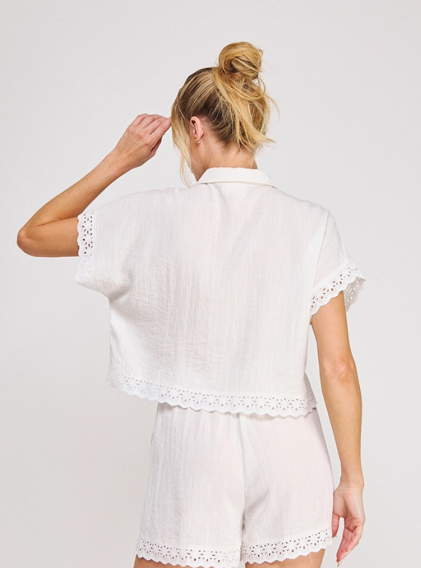 The Harper Top- Off White