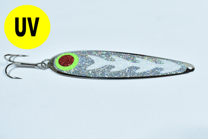 White Bones UV - Hyper Vis Lure Tape Trolling Spoons