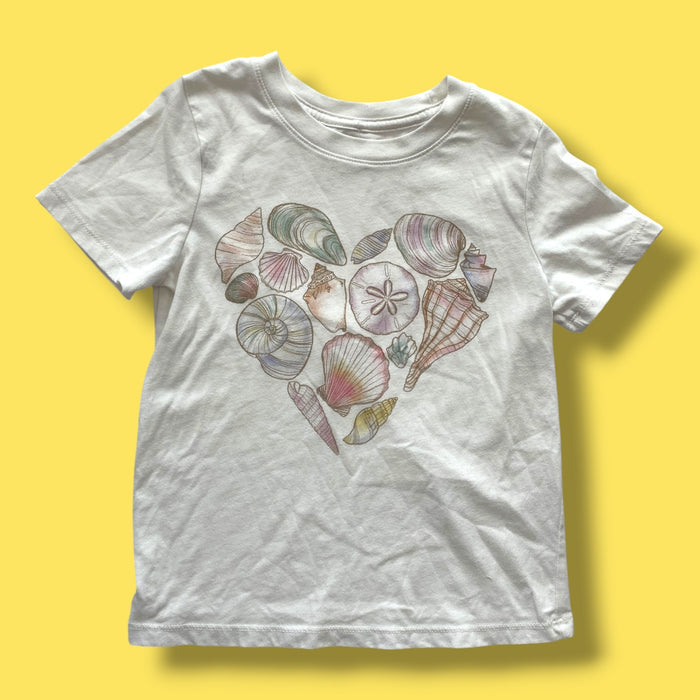 white Cat & Jack shell t-shirt, 5y