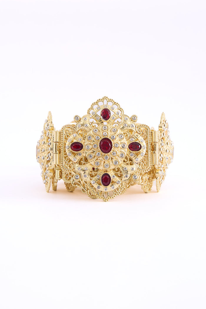 Yon Gold/Bordeaux Belt