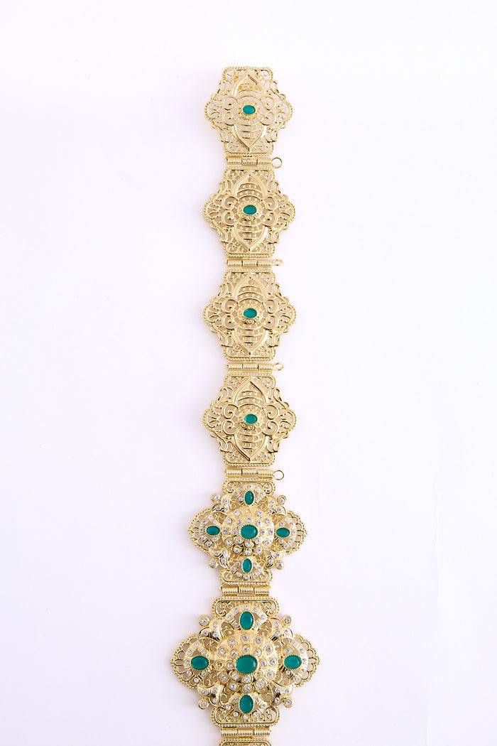 Yon Gold/Teal Belt
